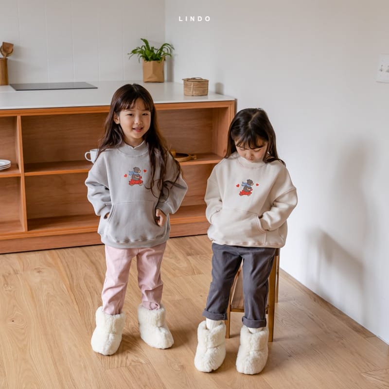 LINDO - Korean Children Fashion - #Kfashion4kids - Vely Bear Fleece Sweatshirt - 4