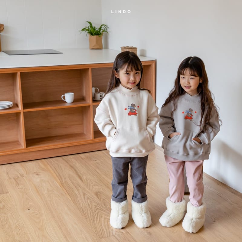 LINDO - Korean Children Fashion - #Kfashion4kids - Vely Bear Fleece Sweatshirt - 6