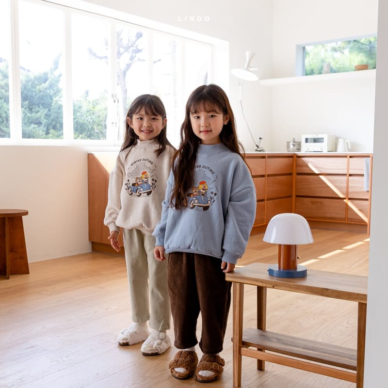 LINDO - Korean Children Fashion - #Kfashion4kids - Ddog Rib Fleece Pants - 7