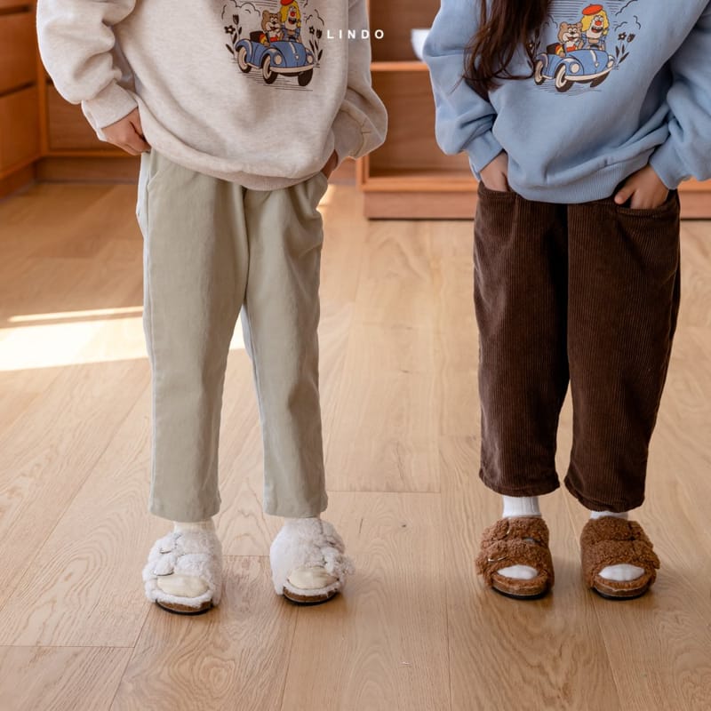 LINDO - Korean Children Fashion - #Kfashion4kids - Ddog Rib Fleece Pants - 8