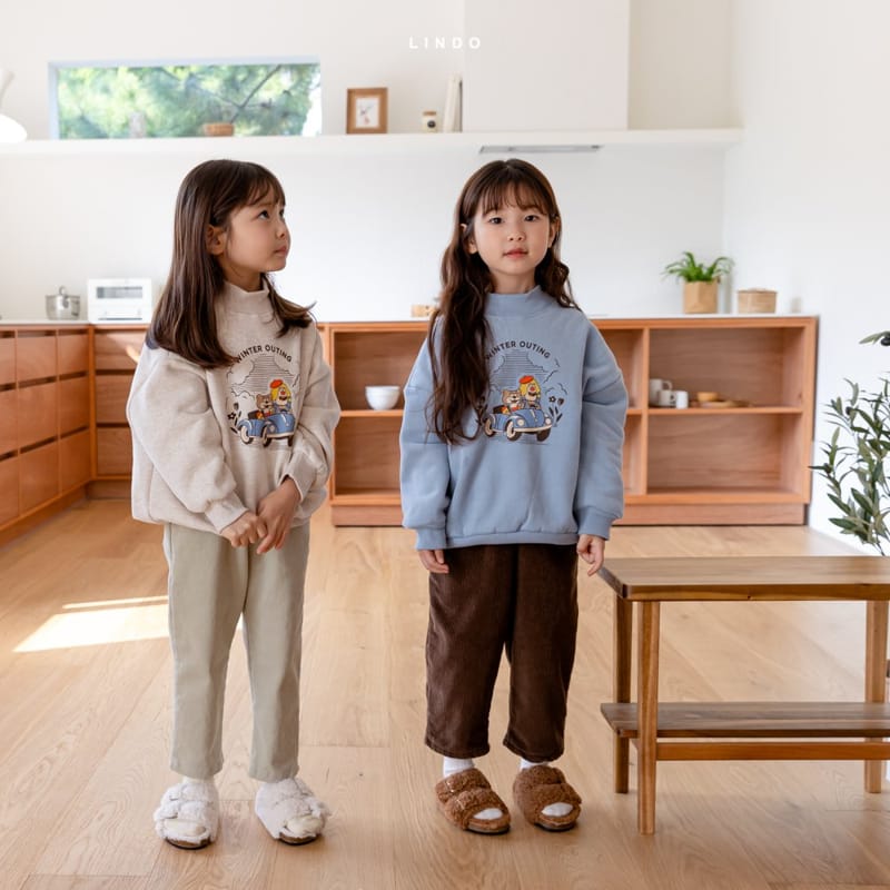 LINDO - Korean Children Fashion - #Kfashion4kids - Ddog Rib Fleece Pants - 9