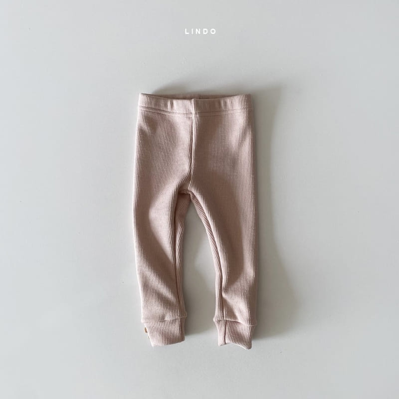 LINDO - Korean Children Fashion - #Kfashion4kids - Button Fleece Rib Leggings - 3