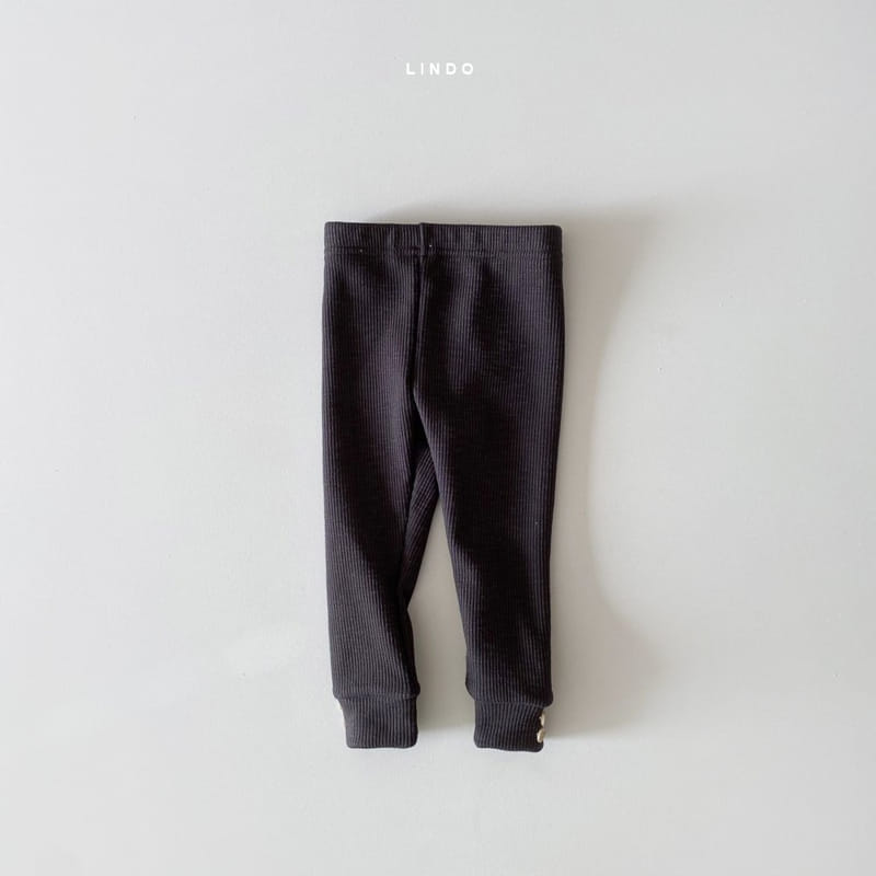 LINDO - Korean Children Fashion - #Kfashion4kids - Button Fleece Rib Leggings - 5