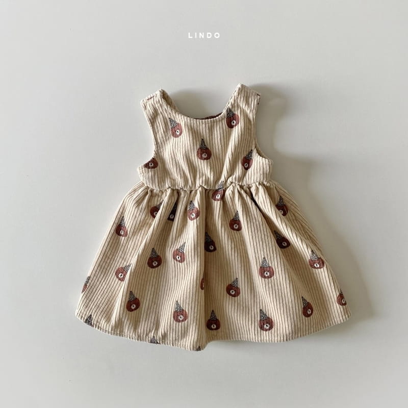 LINDO - Korean Children Fashion - #Kfashion4kids - Paris Bear One-piece - 2