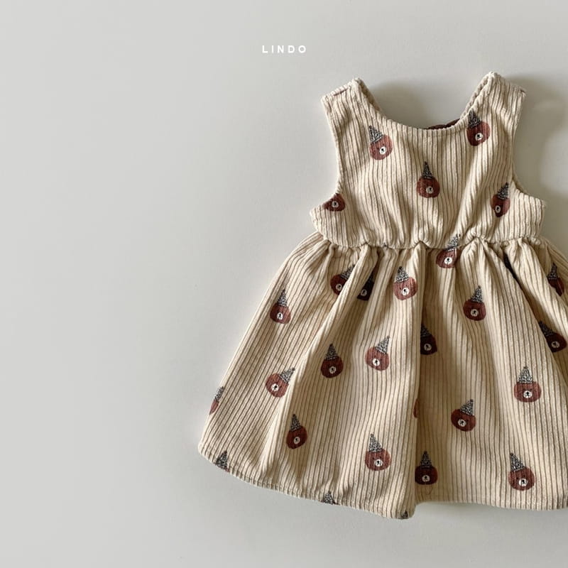 LINDO - Korean Children Fashion - #Kfashion4kids - Paris Bear One-piece - 4