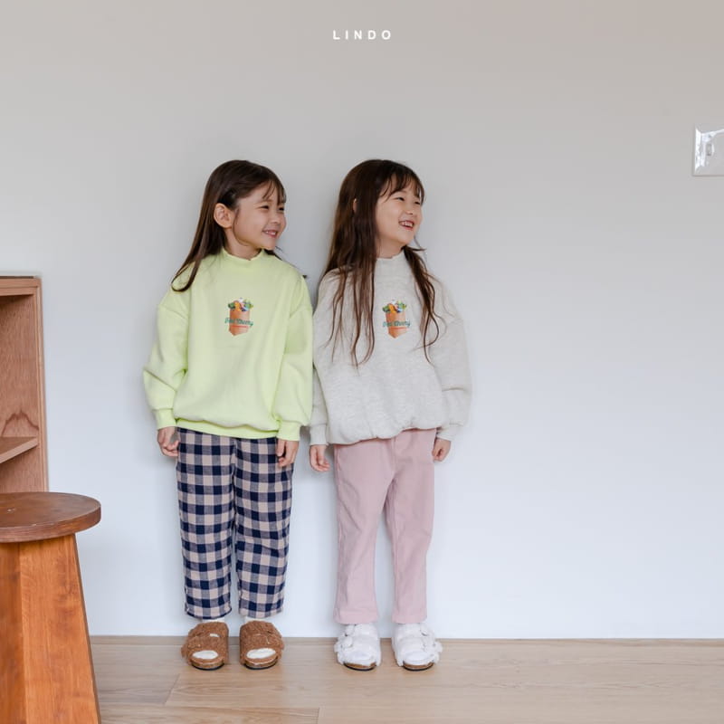 LINDO - Korean Children Fashion - #Kfashion4kids - Mor Check Bonding Pants - 10
