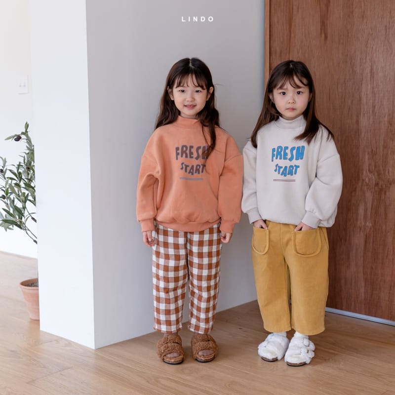 LINDO - Korean Children Fashion - #Kfashion4kids - Mor Check Bonding Pants - 6