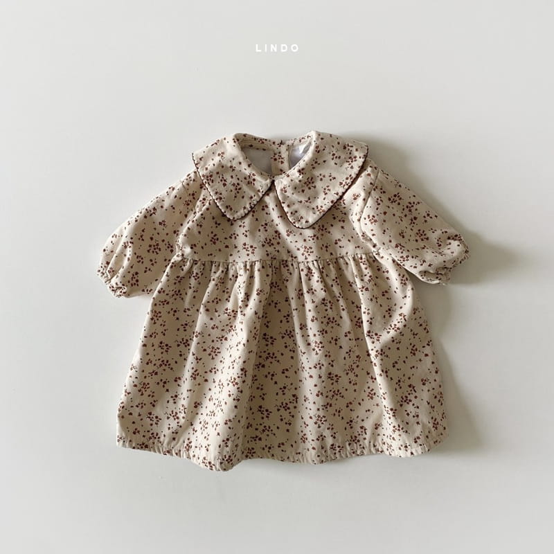 LINDO - Korean Children Fashion - #Kfashion4kids - Picot Collar One-piece