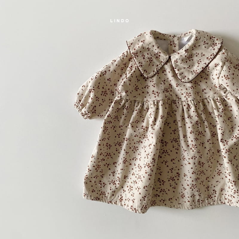LINDO - Korean Children Fashion - #Kfashion4kids - Picot Collar One-piece - 5