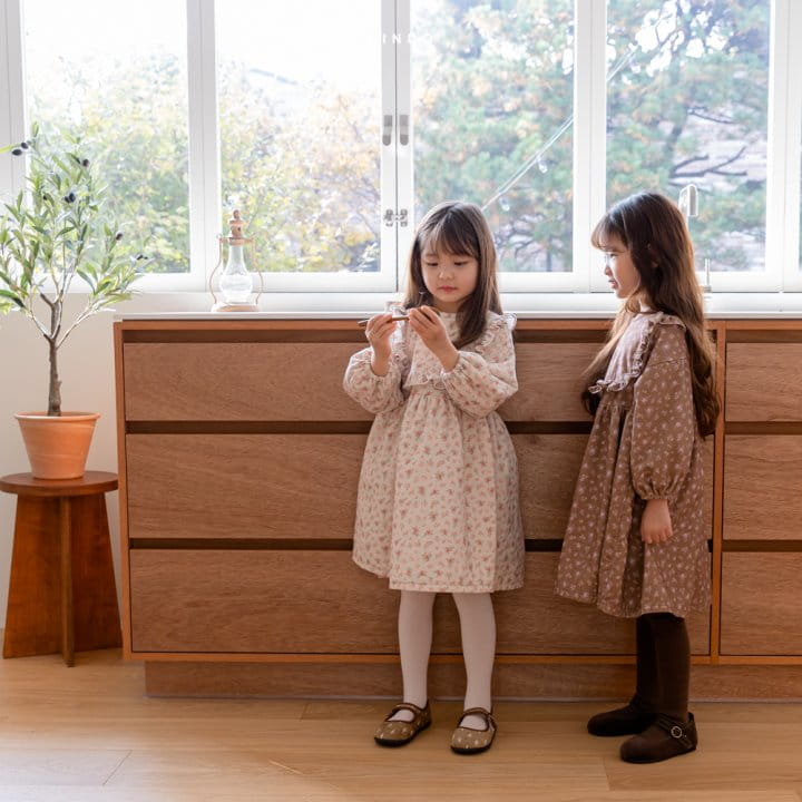LINDO - Korean Children Fashion - #Kfashion4kids - Vintage Rose One-piece - 10