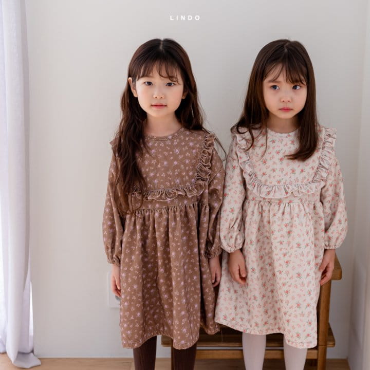 LINDO - Korean Children Fashion - #Kfashion4kids - Vintage Rose One-piece - 12
