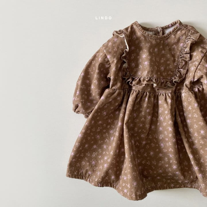 LINDO - Korean Children Fashion - #Kfashion4kids - Vintage Rose One-piece - 3