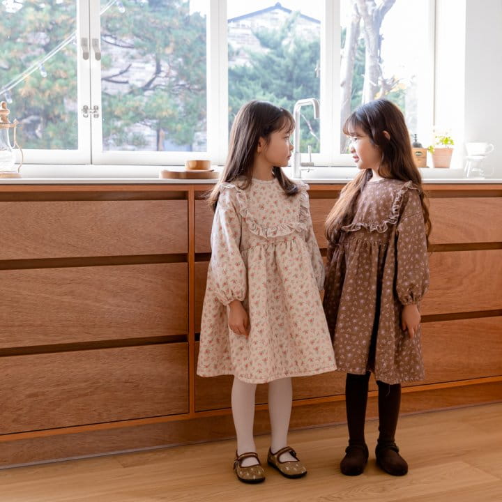 LINDO - Korean Children Fashion - #Kfashion4kids - Vintage Rose One-piece - 9