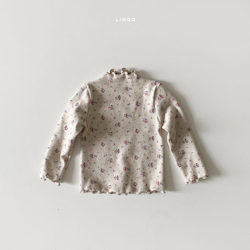 LINDO - Korean Children Fashion - #Kfashion4kids - Flower Day Turtleneck Tee - 2