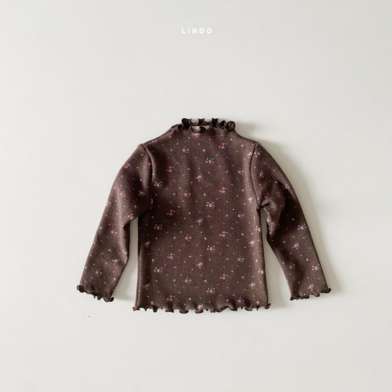 LINDO - Korean Children Fashion - #Kfashion4kids - Flower Day Turtleneck Tee - 3