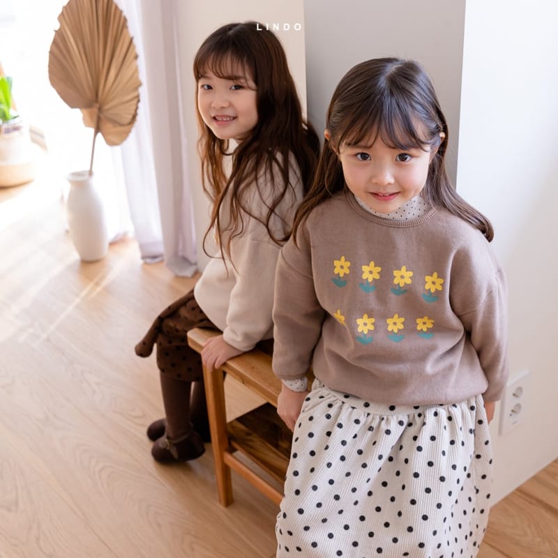 LINDO - Korean Children Fashion - #Kfashion4kids - Flower Fleece Tee - 3