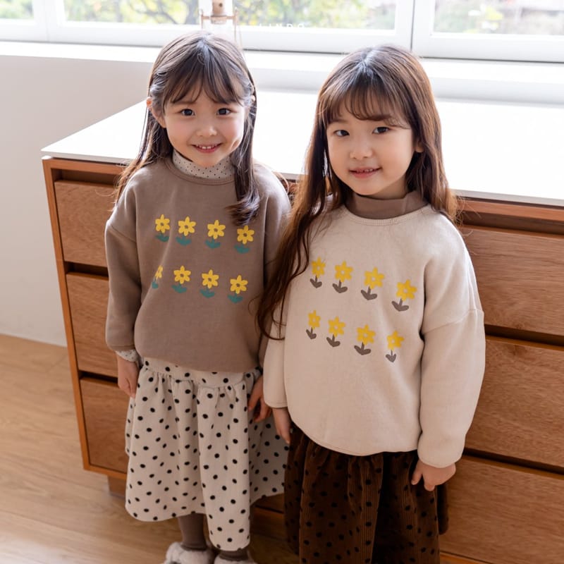 LINDO - Korean Children Fashion - #Kfashion4kids - Flower Fleece Tee - 7