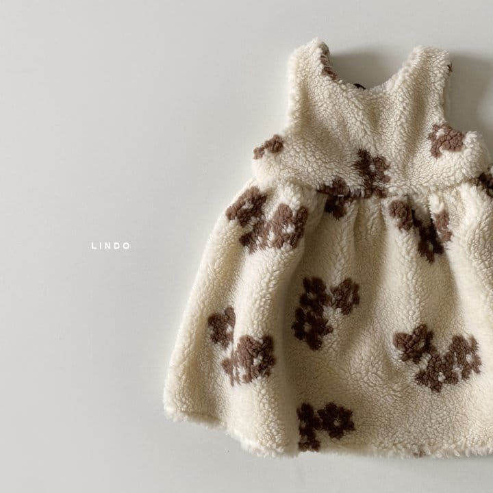 LINDO - Korean Children Fashion - #Kfashion4kids - Flower Ppo One-piece - 12