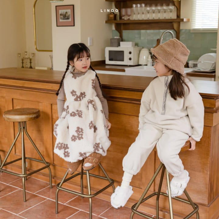LINDO - Korean Children Fashion - #Kfashion4kids - Flower Ppo One-piece - 4