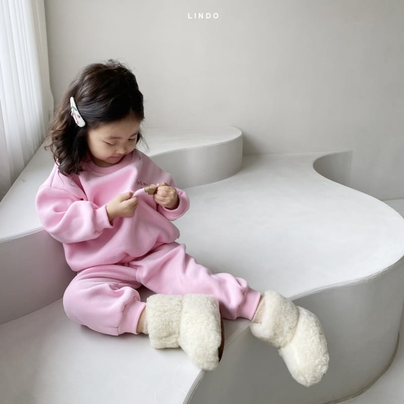 LINDO - Korean Children Fashion - #Kfashion4kids - Frien Bear Top Bottom Set - 5