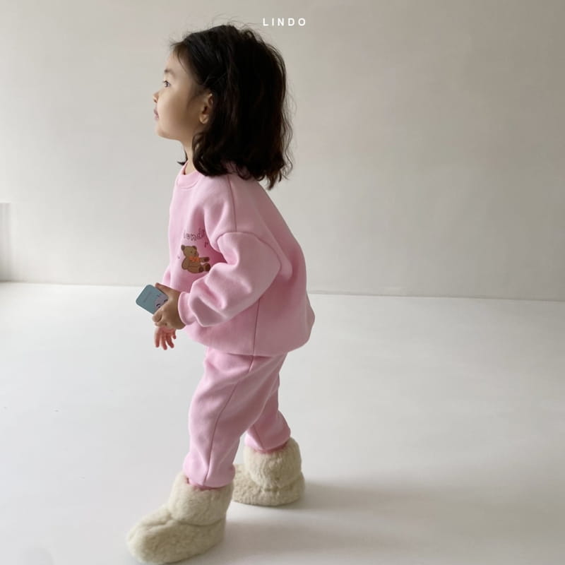 LINDO - Korean Children Fashion - #Kfashion4kids - Frien Bear Top Bottom Set - 7