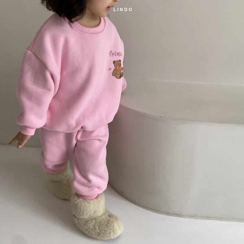 LINDO - Korean Children Fashion - #Kfashion4kids - Frien Bear Top Bottom Set - 9
