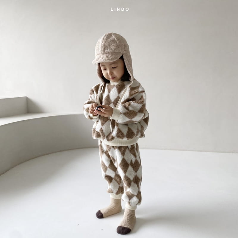 LINDO - Korean Children Fashion - #Kfashion4kids - Dia Dumble Top Bottom Set - 4