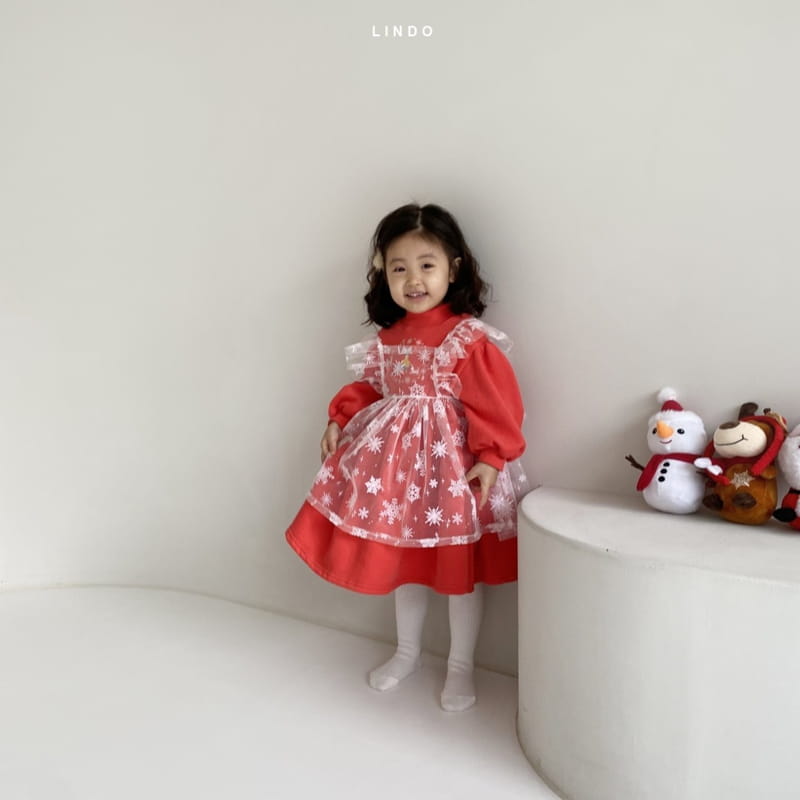 LINDO - Korean Children Fashion - #Kfashion4kids - Snow Flower Apron 