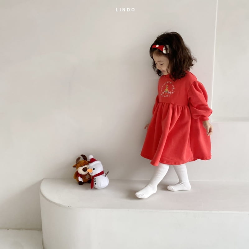 LINDO - Korean Children Fashion - #Kfashion4kids - Alph Embroidery One-piece