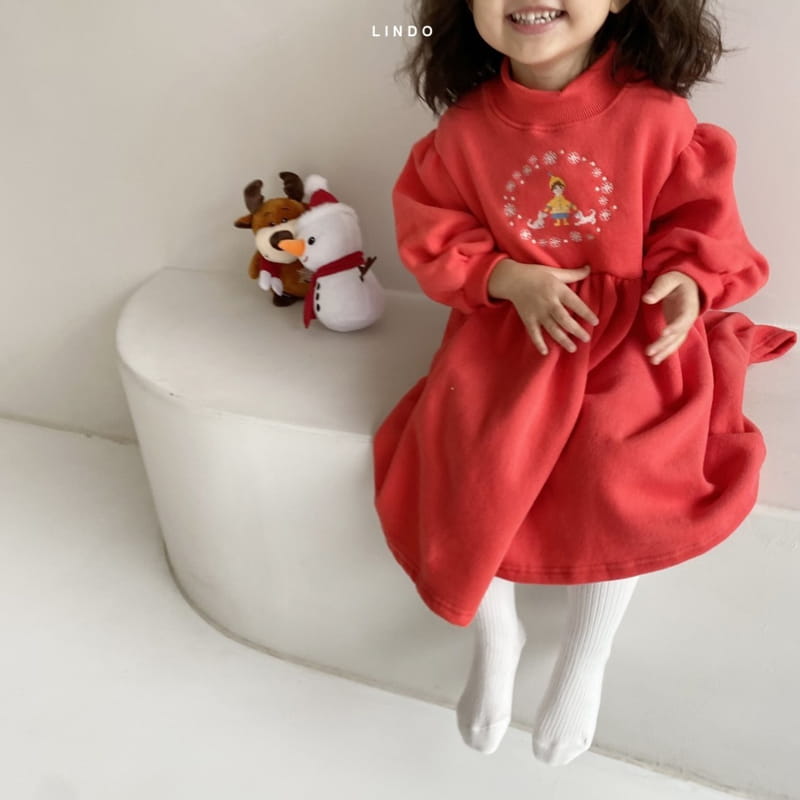 LINDO - Korean Children Fashion - #Kfashion4kids - Alph Embroidery One-piece - 2