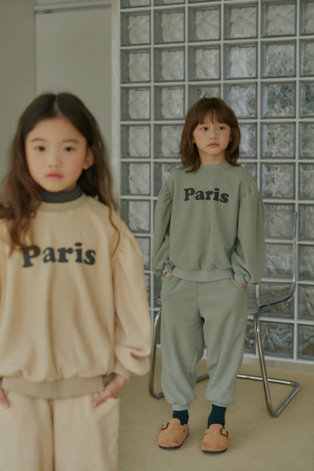 LITTLE B - Korean Children Fashion - #Kfashion4kids - Paris Top Bottom Set