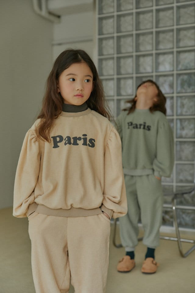 LITTLE B - Korean Children Fashion - #Kfashion4kids - Paris Top Bottom Set - 2