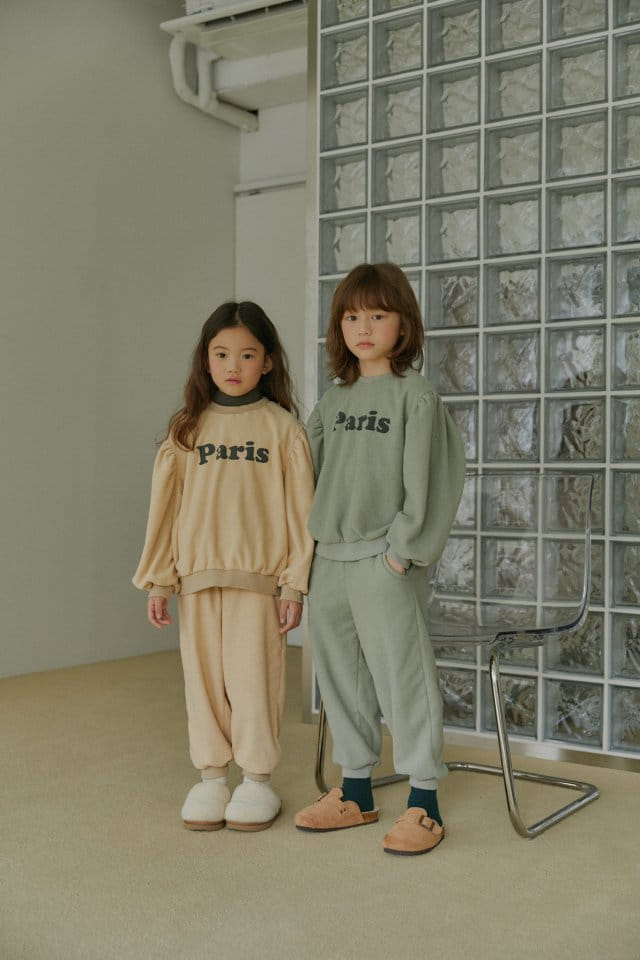 LITTLE B - Korean Children Fashion - #Kfashion4kids - Paris Top Bottom Set - 3