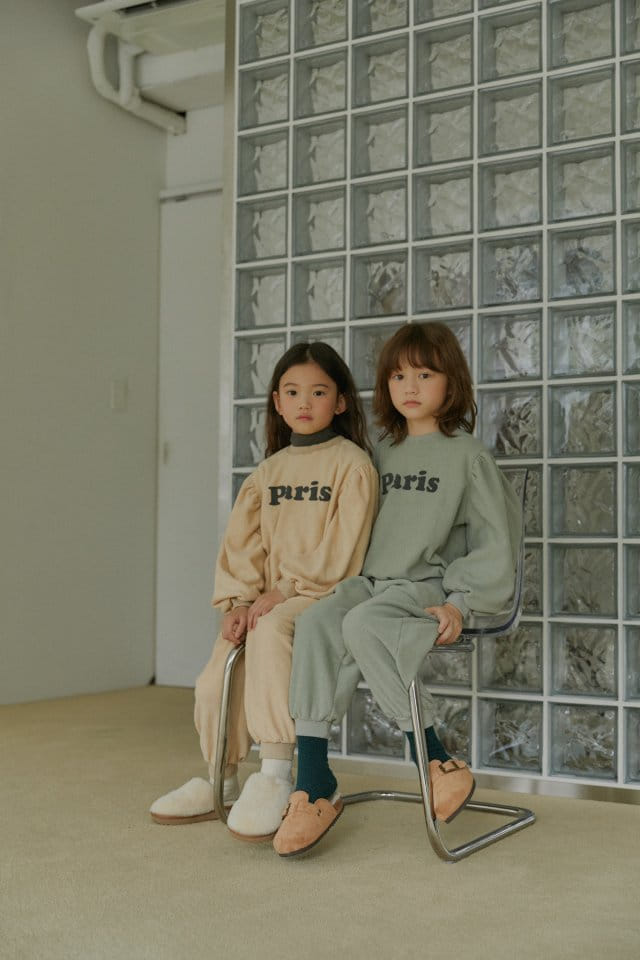 LITTLE B - Korean Children Fashion - #Kfashion4kids - Paris Top Bottom Set - 4