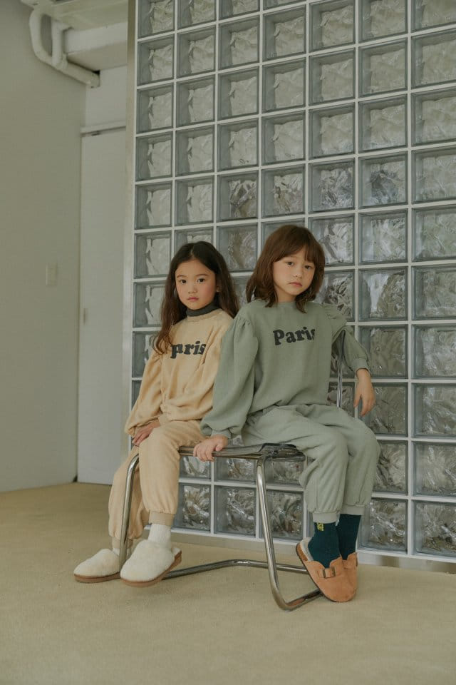 LITTLE B - Korean Children Fashion - #Kfashion4kids - Paris Top Bottom Set - 5