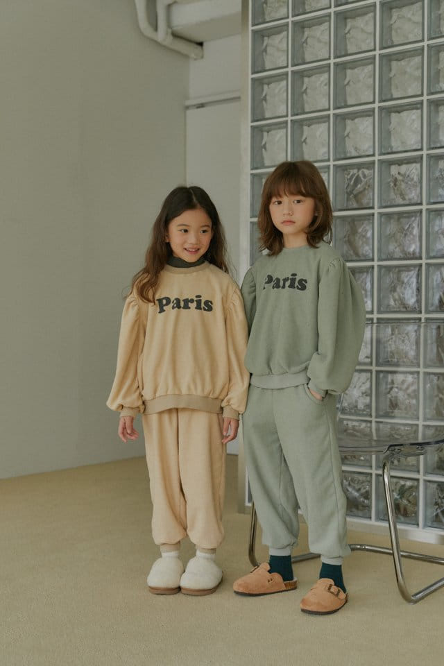 LITTLE B - Korean Children Fashion - #Kfashion4kids - Paris Top Bottom Set - 6