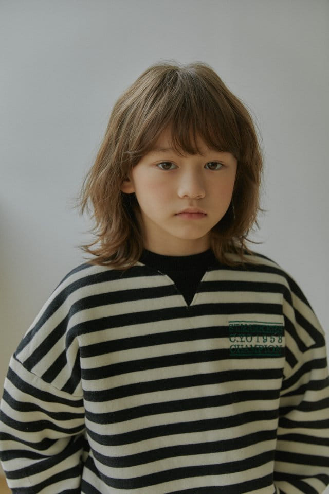 LITTLE B - Korean Children Fashion - #Kfashion4kids - Stripes Sweatshirt - 2