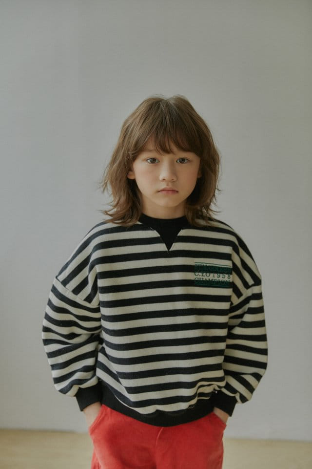 LITTLE B - Korean Children Fashion - #Kfashion4kids - Stripes Sweatshirt - 3
