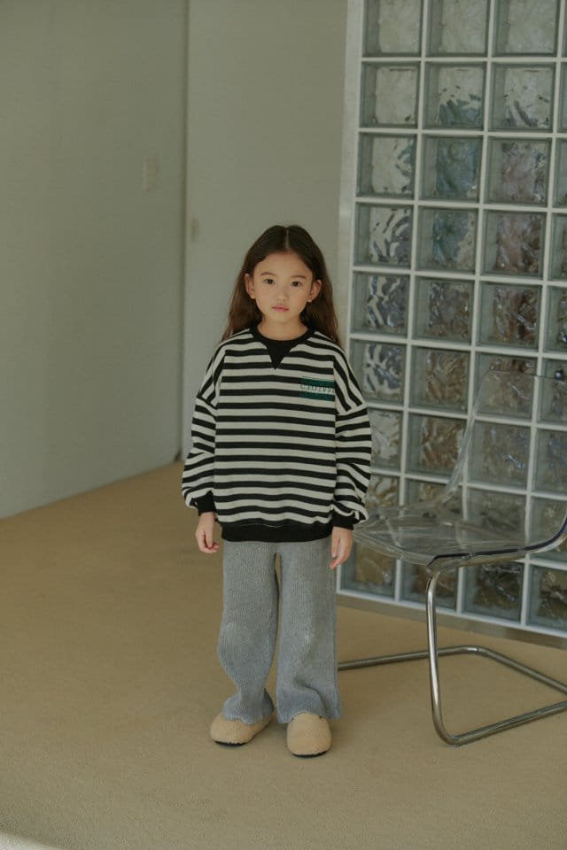 LITTLE B - Korean Children Fashion - #Kfashion4kids - Stripes Sweatshirt - 5