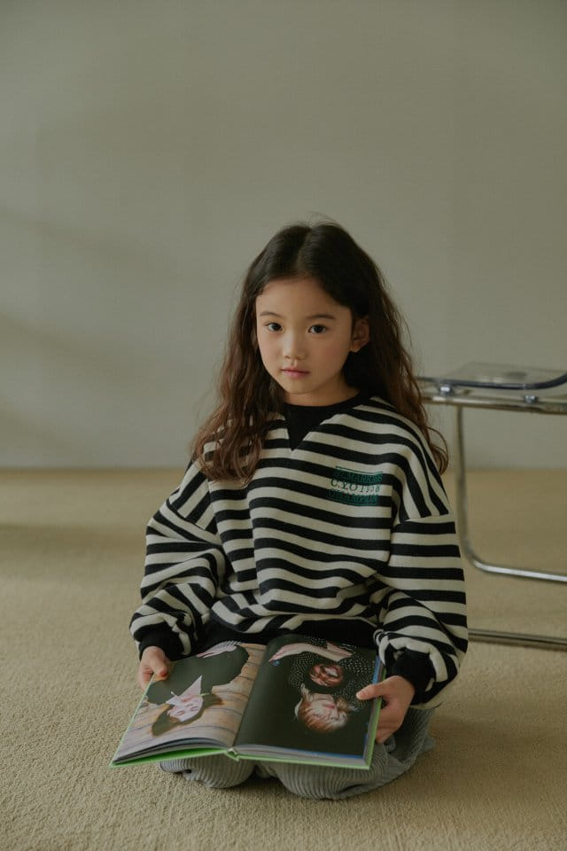 LITTLE B - Korean Children Fashion - #Kfashion4kids - Stripes Sweatshirt - 8