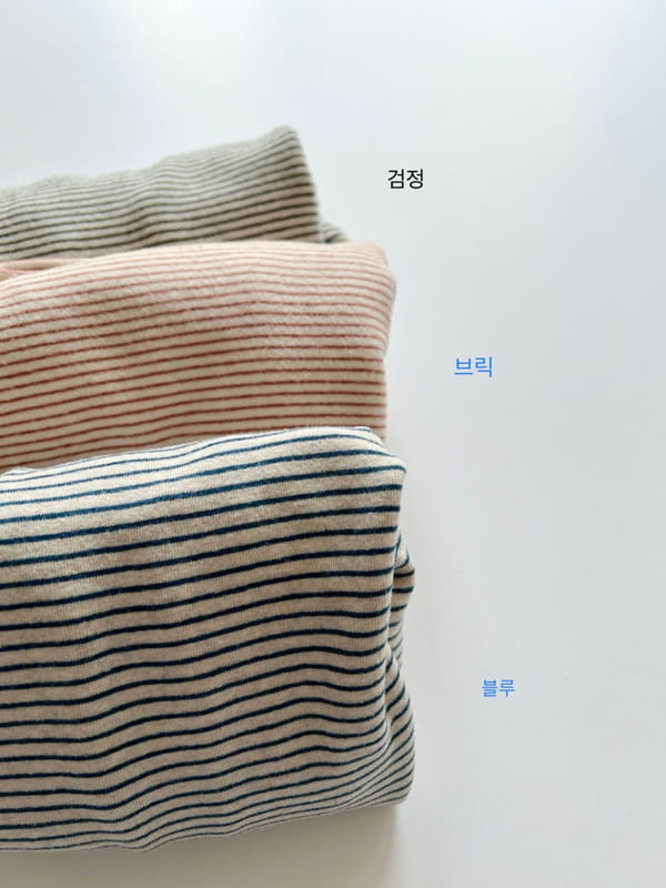 LITTLE COLLI - Korean Children Fashion - #Kfashion4kids - Stripes Turtleneck Tee - 2