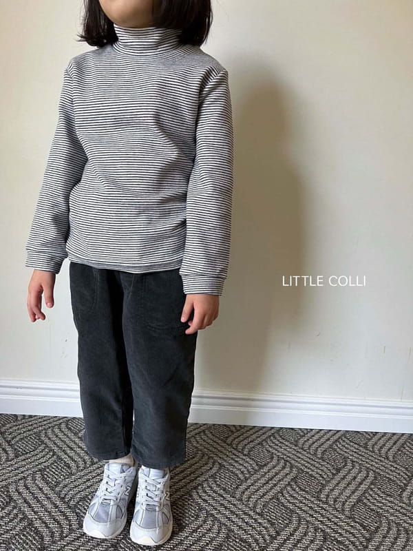 LITTLE COLLI - Korean Children Fashion - #Kfashion4kids - Stripes Turtleneck Tee - 9