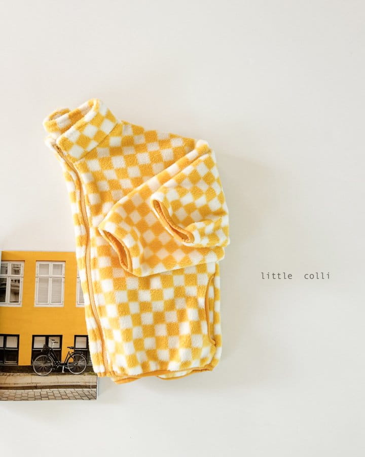 LITTLE COLLI - Korean Children Fashion - #Kfashion4kids - Check Fleece  - 2