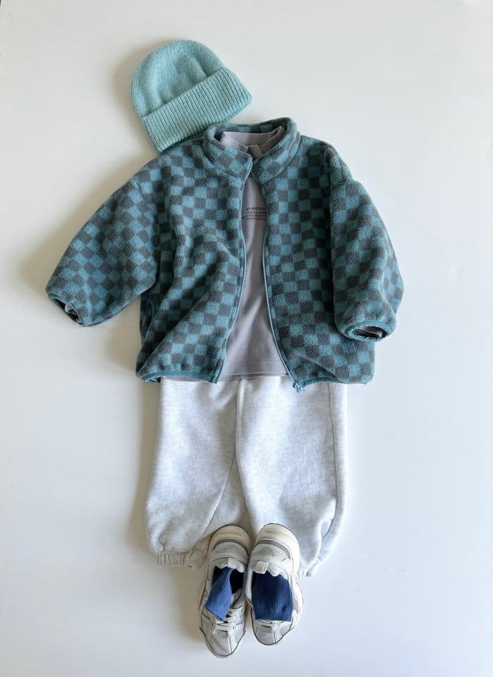 LITTLE COLLI - Korean Children Fashion - #Kfashion4kids - Check Fleece  - 7