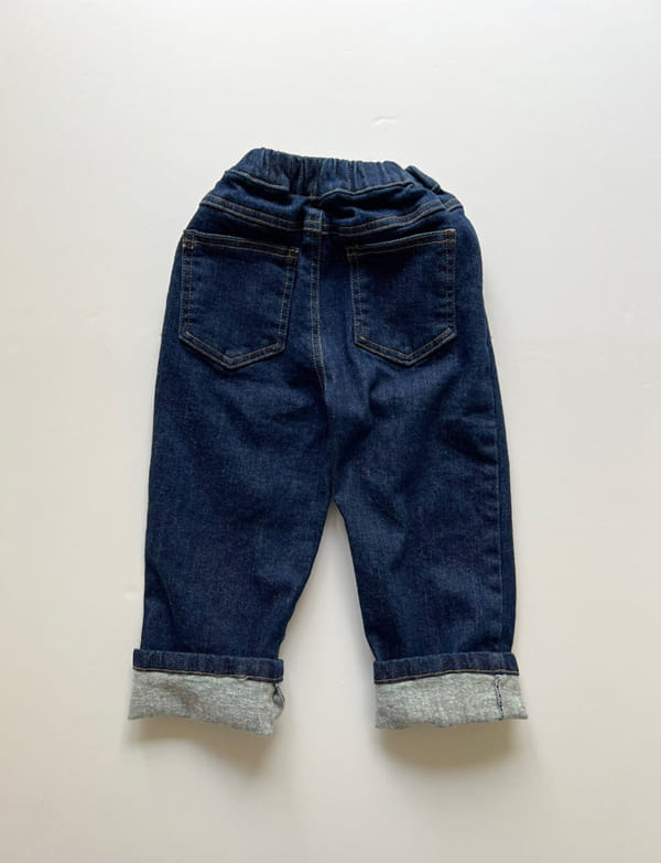 LITTLE COLLI - Korean Children Fashion - #Kfashion4kids - Span Roll-up Jeans