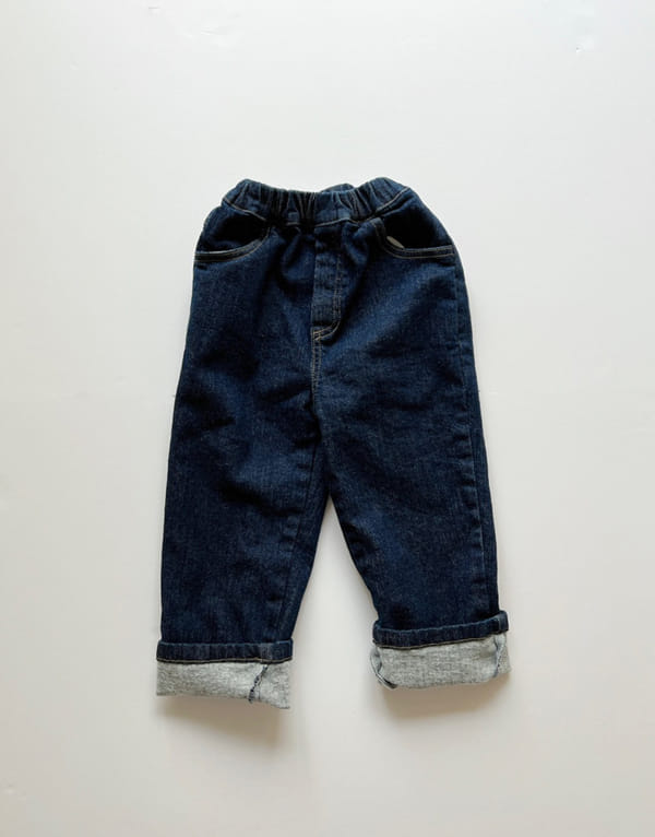 LITTLE COLLI - Korean Children Fashion - #Kfashion4kids - Span Roll-up Jeans - 2