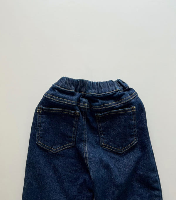 LITTLE COLLI - Korean Children Fashion - #Kfashion4kids - Span Roll-up Jeans - 3