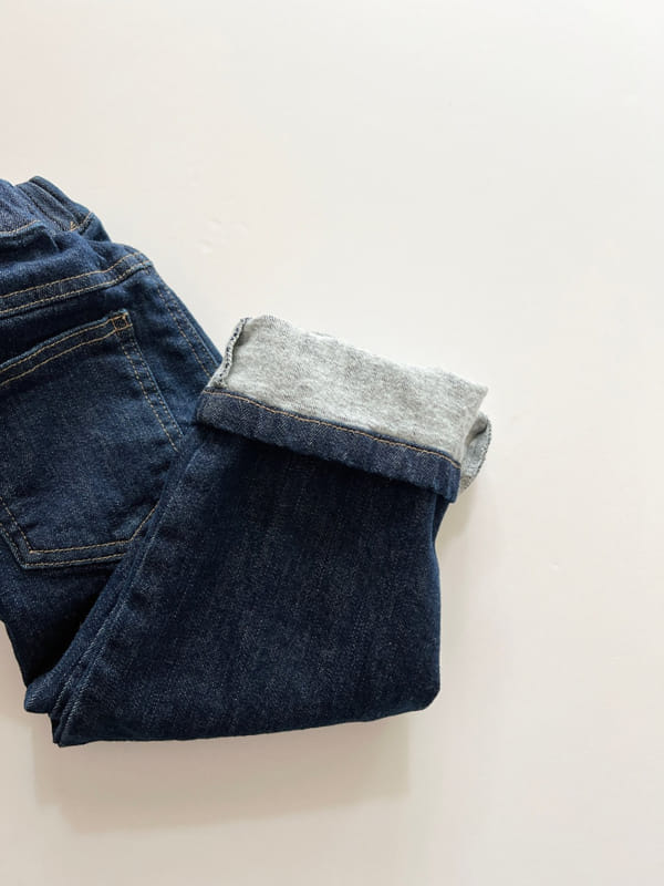 LITTLE COLLI - Korean Children Fashion - #Kfashion4kids - Span Roll-up Jeans - 4