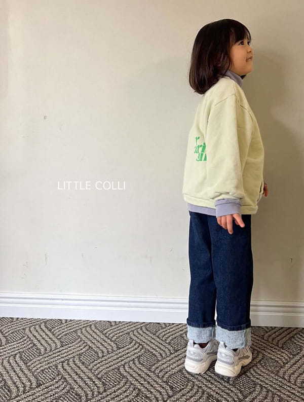 LITTLE COLLI - Korean Children Fashion - #Kfashion4kids - Span Roll-up Jeans - 5