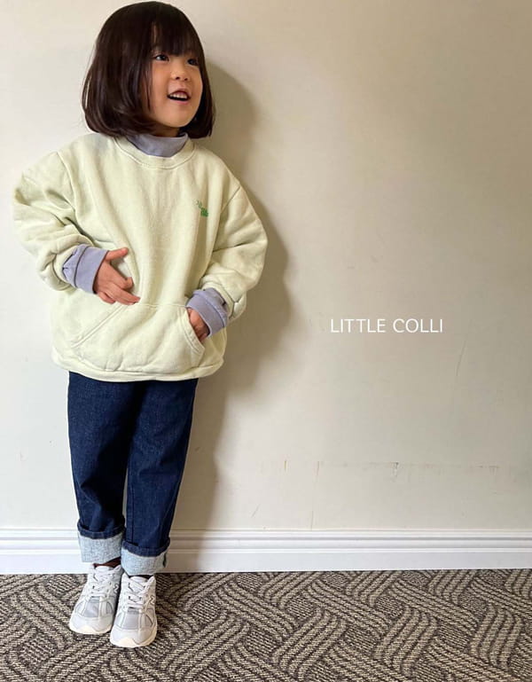 LITTLE COLLI - Korean Children Fashion - #Kfashion4kids - Span Roll-up Jeans - 7